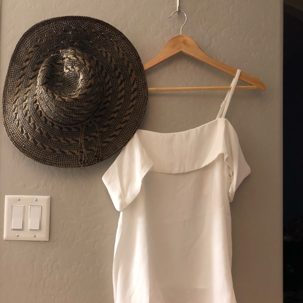 White off shoulder top